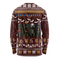 Affenpinscher Dog Halloween Christmas Long Sleeve Shirt Xmas Holiday Patterns - Wonder Print Shop
