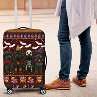 Affenpinscher Dog Halloween Christmas Luggage Cover Xmas Holiday Patterns - Wonder Print Shop