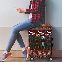 Affenpinscher Dog Halloween Christmas Luggage Cover Xmas Holiday Patterns - Wonder Print Shop