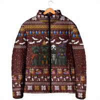 Affenpinscher Dog Halloween Christmas Padded Jacket Xmas Holiday Patterns - Wonder Print Shop