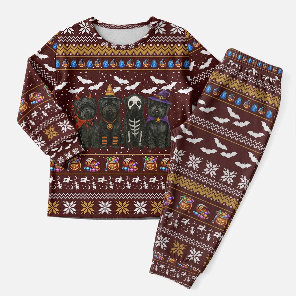 Affenpinscher Dog Halloween Christmas Pajama Set Xmas Holiday Patterns - Wonder Print Shop
