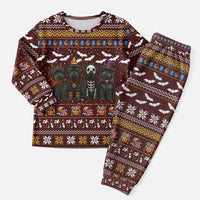 Affenpinscher Dog Halloween Christmas Pajama Set Xmas Holiday Patterns - Wonder Print Shop