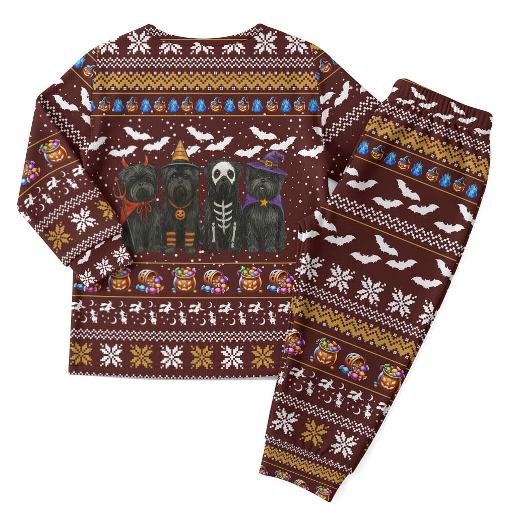 Affenpinscher Dog Halloween Christmas Pajama Set Xmas Holiday Patterns - Wonder Print Shop