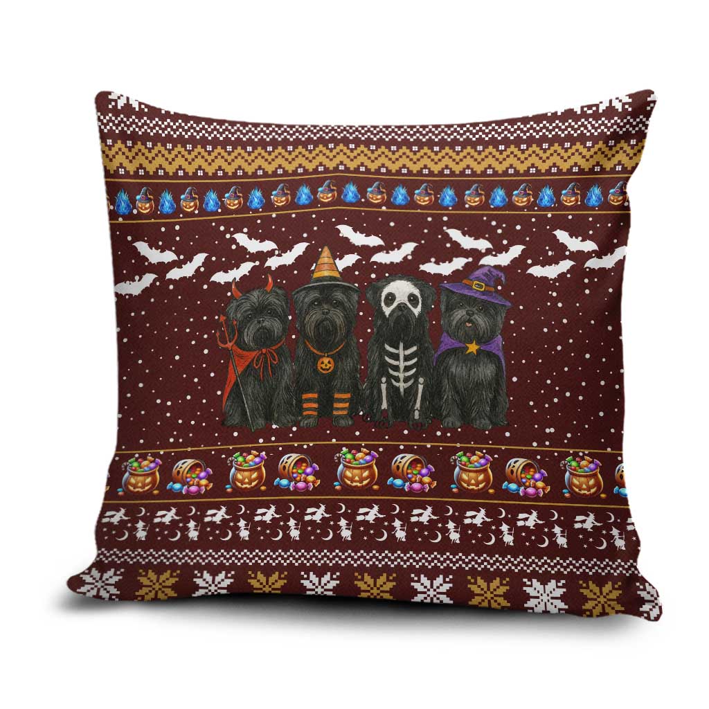 Affenpinscher Dog Halloween Christmas Pillow Cover Xmas Holiday Patterns - Wonder Print Shop