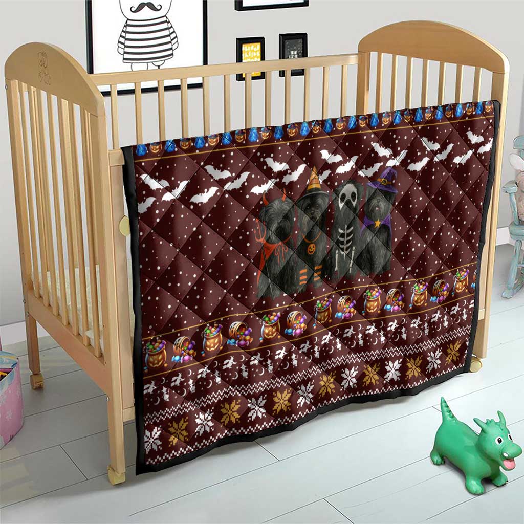 Affenpinscher Dog Halloween Christmas Quilt Xmas Holiday Patterns - Wonder Print Shop