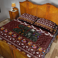 Affenpinscher Dog Halloween Christmas Quilt Bed Set Xmas Holiday Patterns - Wonder Print Shop