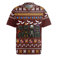 Affenpinscher Dog Halloween Christmas Rugby Jersey Xmas Holiday Patterns - Wonder Print Shop
