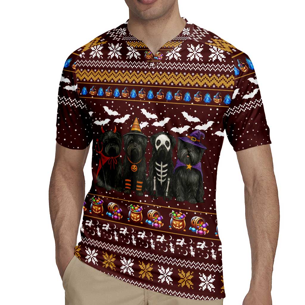 Affenpinscher Dog Halloween Christmas Rugby Jersey Xmas Holiday Patterns - Wonder Print Shop
