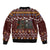 Affenpinscher Dog Halloween Christmas Sleeve Zip Bomber Jacket Xmas Holiday Patterns - Wonder Print Shop