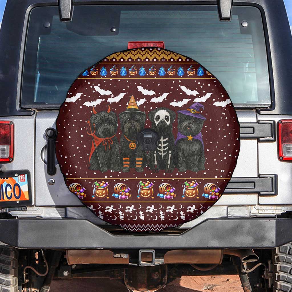 Affenpinscher Dog Halloween Christmas Spare Tire Cover Xmas Holiday Patterns - Wonder Print Shop
