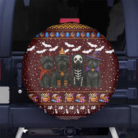 Affenpinscher Dog Halloween Christmas Spare Tire Cover Xmas Holiday Patterns - Wonder Print Shop