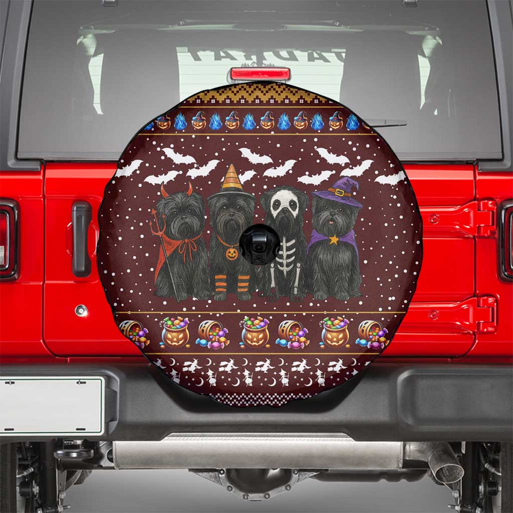 Affenpinscher Dog Halloween Christmas Spare Tire Cover Xmas Holiday Patterns - Wonder Print Shop