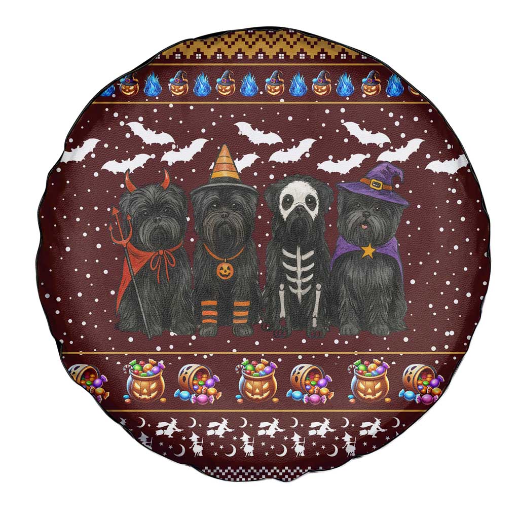 Affenpinscher Dog Halloween Christmas Spare Tire Cover Xmas Holiday Patterns - Wonder Print Shop