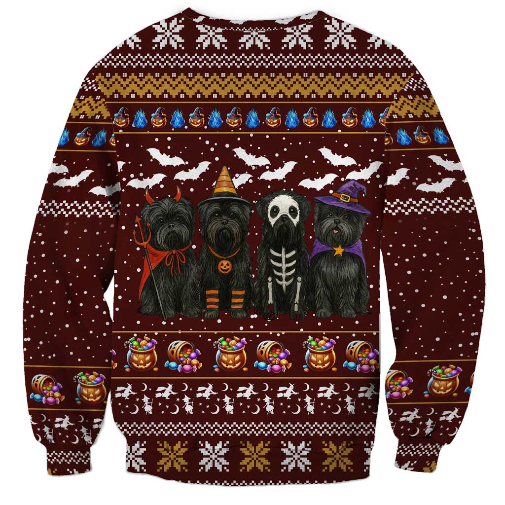 Affenpinscher Dog Halloween Christmas Sweatshirt Xmas Holiday Patterns - Wonder Print Shop
