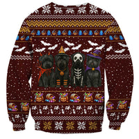 Affenpinscher Dog Halloween Christmas Sweatshirt Xmas Holiday Patterns - Wonder Print Shop