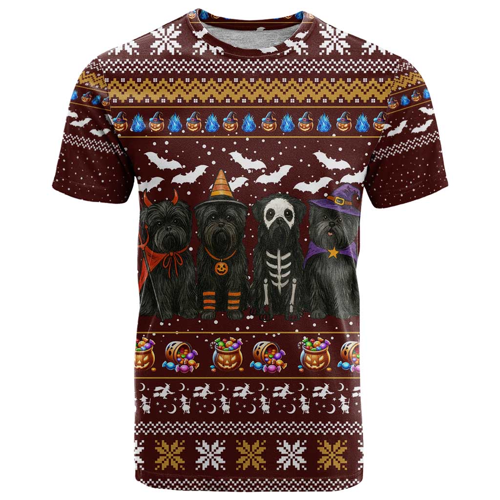 Affenpinscher Dog Halloween Christmas T Shirt Xmas Holiday Patterns - Wonder Print Shop