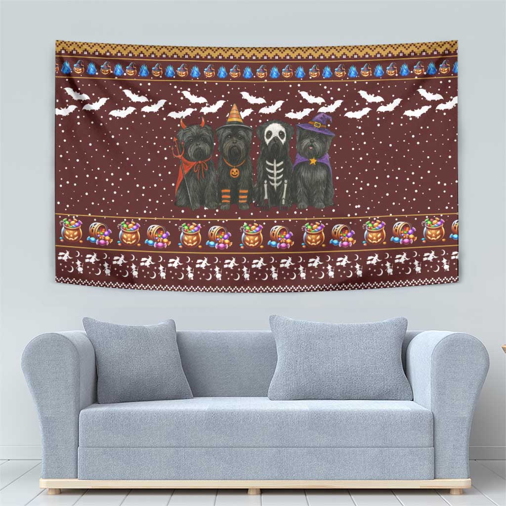Affenpinscher Dog Halloween Christmas Tapestry Xmas Holiday Patterns - Wonder Print Shop