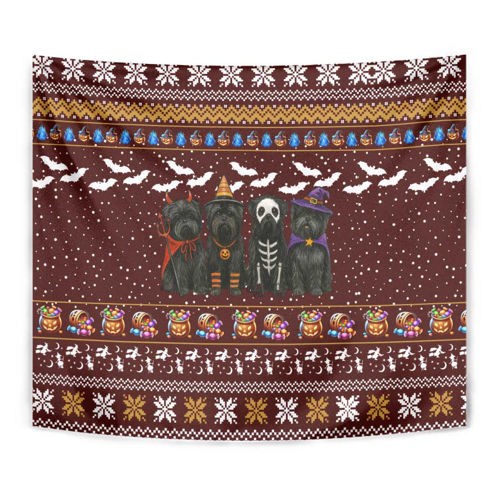 Affenpinscher Dog Halloween Christmas Tapestry Xmas Holiday Patterns - Wonder Print Shop