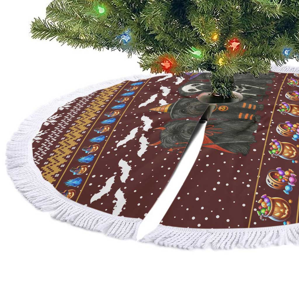 Affenpinscher Dog Halloween Christmas Tree Skirt Xmas Holiday Patterns - Wonder Print Shop