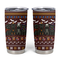 Affenpinscher Dog Halloween Christmas Tumbler Cup Xmas Holiday Patterns - Wonder Print Shop