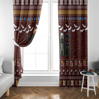 Affenpinscher Dog Halloween Christmas Window Curtain Xmas Holiday Patterns - Wonder Print Shop