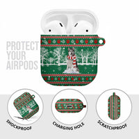 Alaskan Malamute Winter Tree Christmas AirPods Case Xmas Holiday Patterns - Wonder Print Shop
