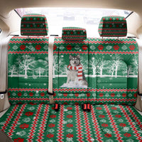 Alaskan Malamute Winter Tree Christmas Back Car Seat Cover Xmas Holiday Patterns - Wonder Print Shop