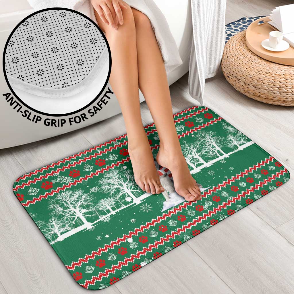 Alaskan Malamute Winter Tree Christmas Bathroom Set Xmas Holiday Patterns - Wonder Print Shop
