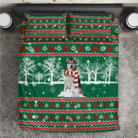 Alaskan Malamute Winter Tree Christmas Bedding Set Xmas Holiday Patterns - Wonder Print Shop