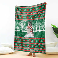 Alaskan Malamute Winter Tree Christmas Blanket Xmas Holiday Patterns - Wonder Print Shop