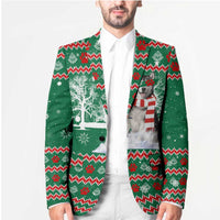 Alaskan Malamute Winter Tree Christmas Blazer Xmas Holiday Patterns - Wonder Print Shop