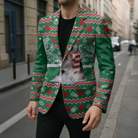 Alaskan Malamute Winter Tree Christmas Blazer Xmas Holiday Patterns - Wonder Print Shop