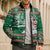 Alaskan Malamute Winter Tree Christmas Bomber Puffer Jacket Xmas Holiday Patterns - Wonder Print Shop
