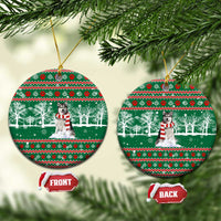 Alaskan Malamute Winter Tree Christmas Ceramic Ornament Xmas Holiday Patterns - Wonder Print Shop