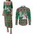 Alaskan Malamute Winter Tree Christmas Couples Matching Puletasi and Long Sleeve Button Shirt Xmas Holiday Patterns - Wonder Print Shop