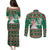 Alaskan Malamute Winter Tree Christmas Couples Matching Puletasi and Long Sleeve Button Shirt Xmas Holiday Patterns - Wonder Print Shop