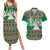 Alaskan Malamute Winter Tree Christmas Couples Matching Summer Maxi Dress and Hawaiian Shirt Xmas Holiday Patterns - Wonder Print Shop