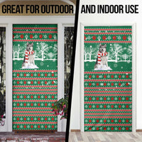 Alaskan Malamute Winter Tree Christmas Door Cover Xmas Holiday Patterns - Wonder Print Shop