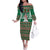 Alaskan Malamute Winter Tree Christmas Family Matching Off The Shoulder Long Sleeve Dress and Hawaiian Shirt Xmas Holiday Patterns - Wonder Print Shop