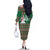 Alaskan Malamute Winter Tree Christmas Family Matching Off The Shoulder Long Sleeve Dress and Hawaiian Shirt Xmas Holiday Patterns - Wonder Print Shop