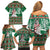 Alaskan Malamute Winter Tree Christmas Family Matching Off Shoulder Short Dress and Hawaiian Shirt Xmas Holiday Patterns - Wonder Print Shop