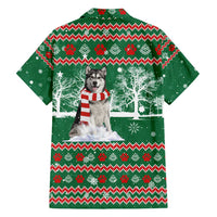 Alaskan Malamute Winter Tree Christmas Family Matching Puletasi and Hawaiian Shirt Xmas Holiday Patterns - Wonder Print Shop