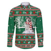 Alaskan Malamute Winter Tree Christmas Family Matching Puletasi and Hawaiian Shirt Xmas Holiday Patterns - Wonder Print Shop