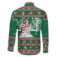 Alaskan Malamute Winter Tree Christmas Family Matching Puletasi and Hawaiian Shirt Xmas Holiday Patterns - Wonder Print Shop