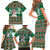 Alaskan Malamute Winter Tree Christmas Family Matching Short Sleeve Bodycon Dress and Hawaiian Shirt Xmas Holiday Patterns - Wonder Print Shop