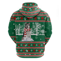 Alaskan Malamute Winter Tree Christmas Hoodie Xmas Holiday Patterns - Wonder Print Shop