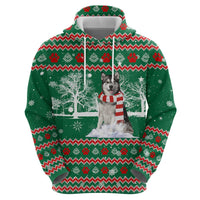 Alaskan Malamute Winter Tree Christmas Hoodie Xmas Holiday Patterns - Wonder Print Shop