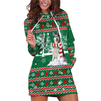 Alaskan Malamute Winter Tree Christmas Hoodie Dress Xmas Holiday Patterns - Wonder Print Shop