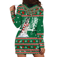 Alaskan Malamute Winter Tree Christmas Hoodie Dress Xmas Holiday Patterns - Wonder Print Shop