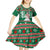 Alaskan Malamute Winter Tree Christmas Kid Short Sleeve Dress Xmas Holiday Patterns - Wonder Print Shop